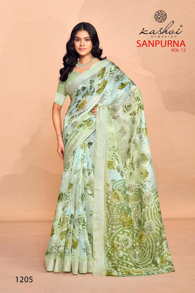 Sanpurna Vol 12 By LT Printed Sarees Wholesale Clothing Suppliers In India
